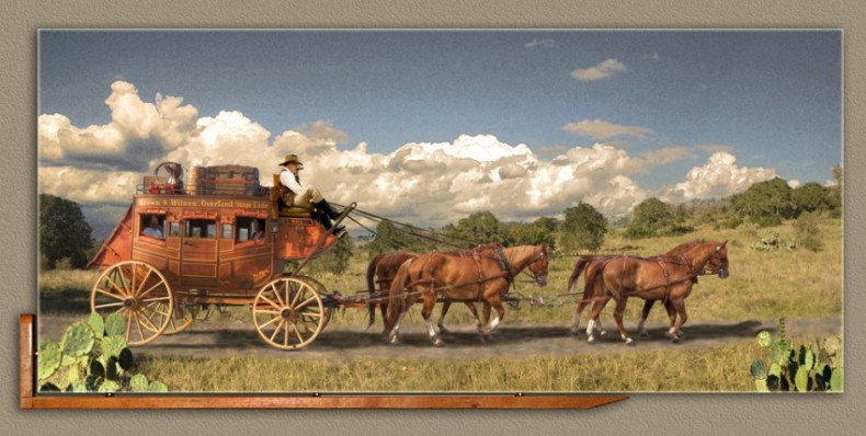 Stagecoach - 42X19 gallery wrap canvas